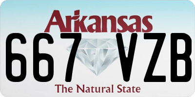 AR license plate 667VZB