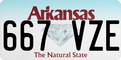 AR license plate 667VZE