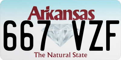 AR license plate 667VZF