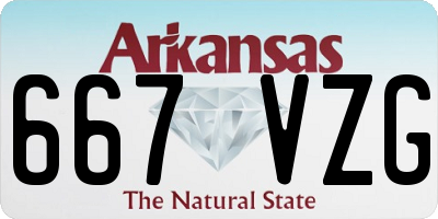 AR license plate 667VZG