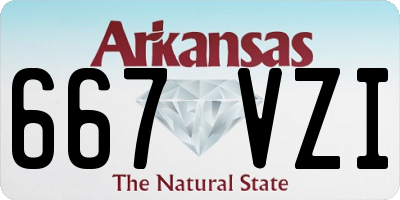 AR license plate 667VZI