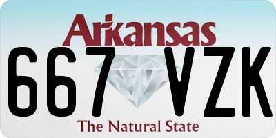AR license plate 667VZK