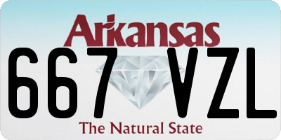 AR license plate 667VZL