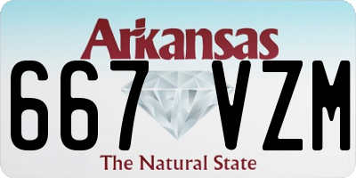 AR license plate 667VZM
