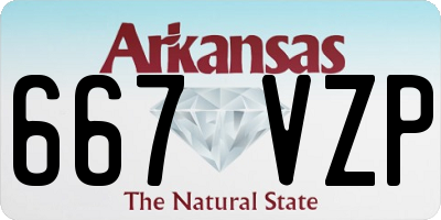 AR license plate 667VZP