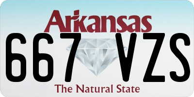 AR license plate 667VZS