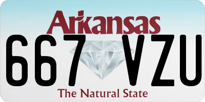AR license plate 667VZU