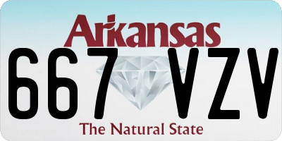 AR license plate 667VZV