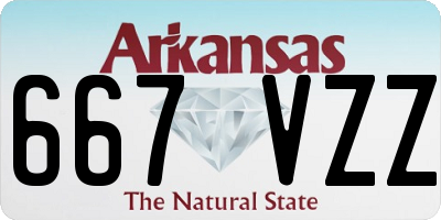 AR license plate 667VZZ