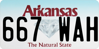 AR license plate 667WAH