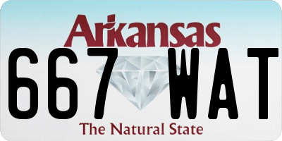 AR license plate 667WAT