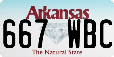 AR license plate 667WBC