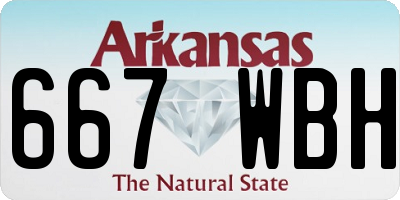 AR license plate 667WBH