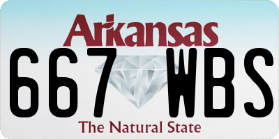 AR license plate 667WBS
