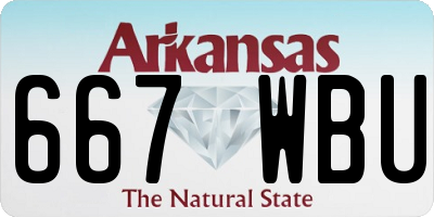 AR license plate 667WBU