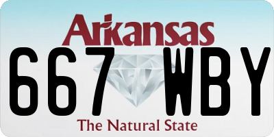 AR license plate 667WBY