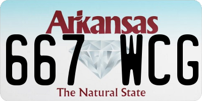 AR license plate 667WCG