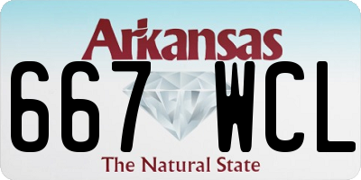 AR license plate 667WCL