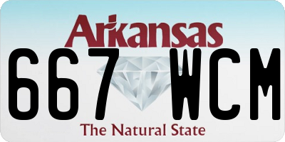 AR license plate 667WCM