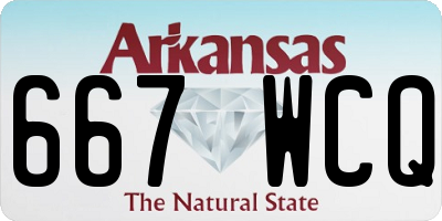 AR license plate 667WCQ