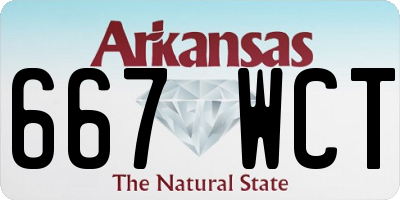AR license plate 667WCT