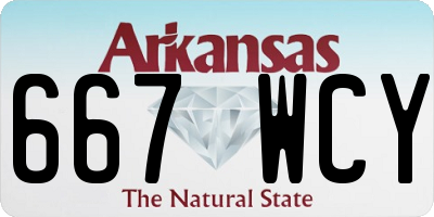 AR license plate 667WCY