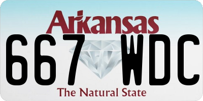 AR license plate 667WDC