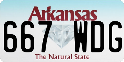 AR license plate 667WDG
