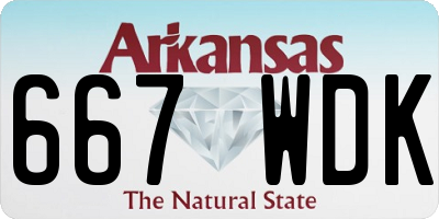AR license plate 667WDK