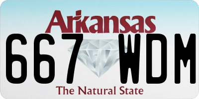 AR license plate 667WDM