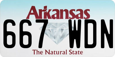 AR license plate 667WDN