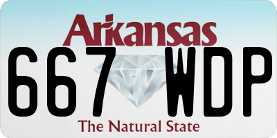 AR license plate 667WDP