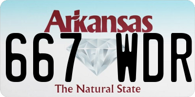 AR license plate 667WDR