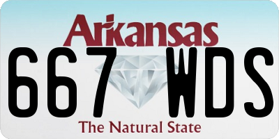 AR license plate 667WDS