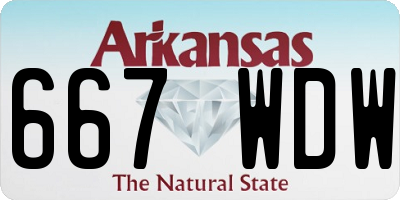 AR license plate 667WDW