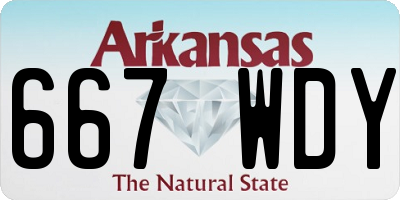 AR license plate 667WDY