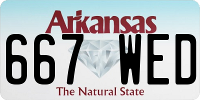 AR license plate 667WED