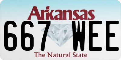 AR license plate 667WEE