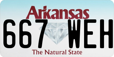 AR license plate 667WEH