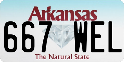 AR license plate 667WEL