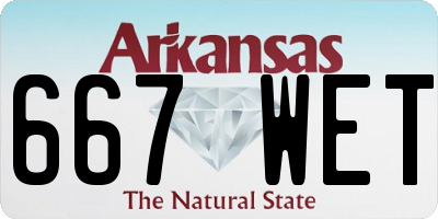 AR license plate 667WET