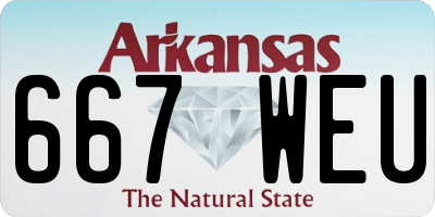 AR license plate 667WEU