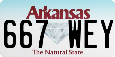 AR license plate 667WEY
