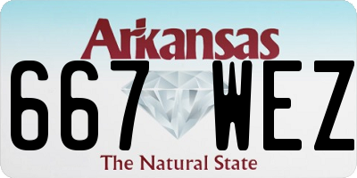 AR license plate 667WEZ