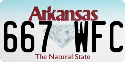 AR license plate 667WFC