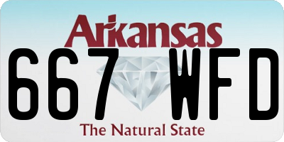 AR license plate 667WFD