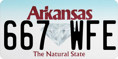 AR license plate 667WFE
