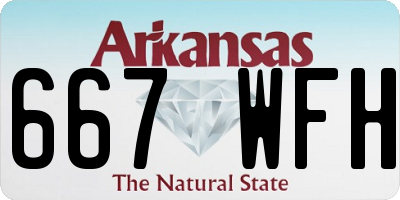 AR license plate 667WFH
