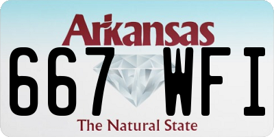 AR license plate 667WFI