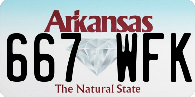 AR license plate 667WFK